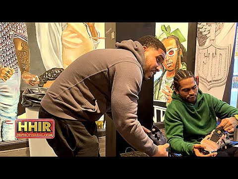 GOODZ PULLS UP ON DAVE EAST IN HARLEM NEW YORK!!!