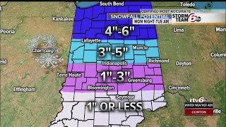 ALERT: Accumulating snow headed our way Monday night