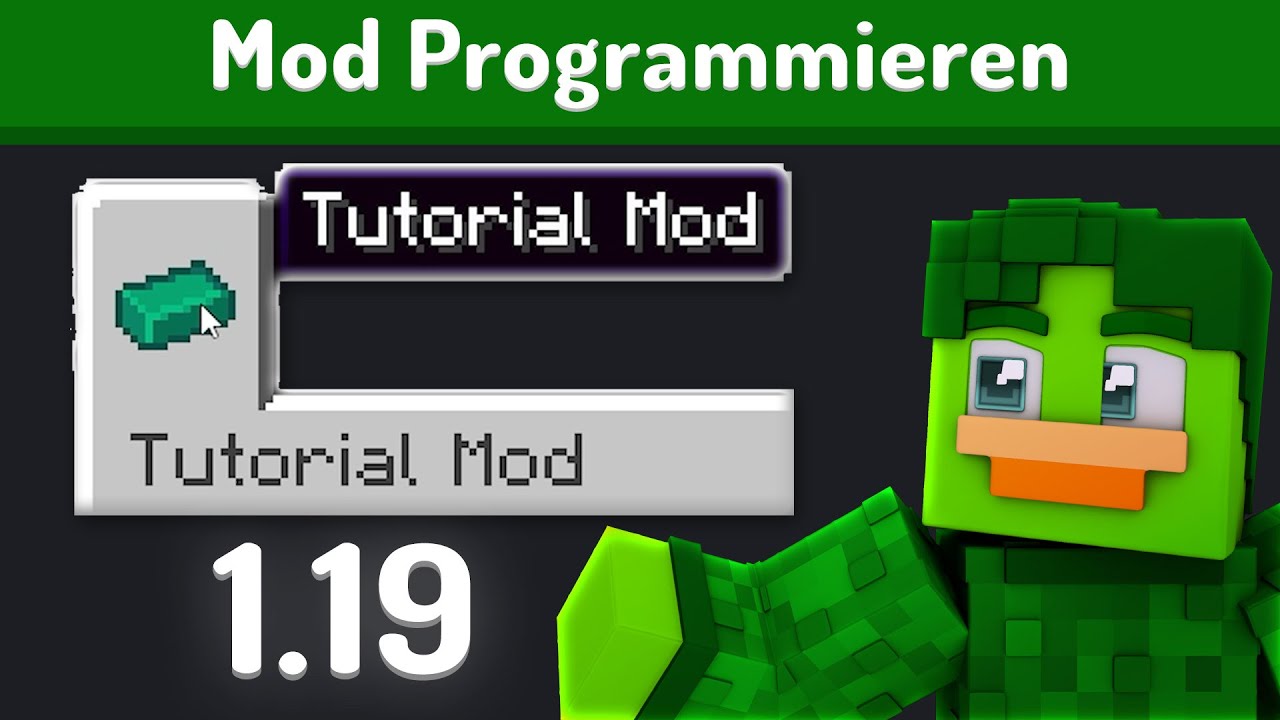 Creative Tab erstellen 1.19 Minecraft Mod programmieren für anfänger ...