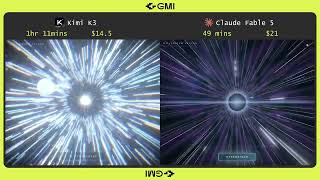 Kimi K3 against Claude Fable 5 on 3D modeling and animation
