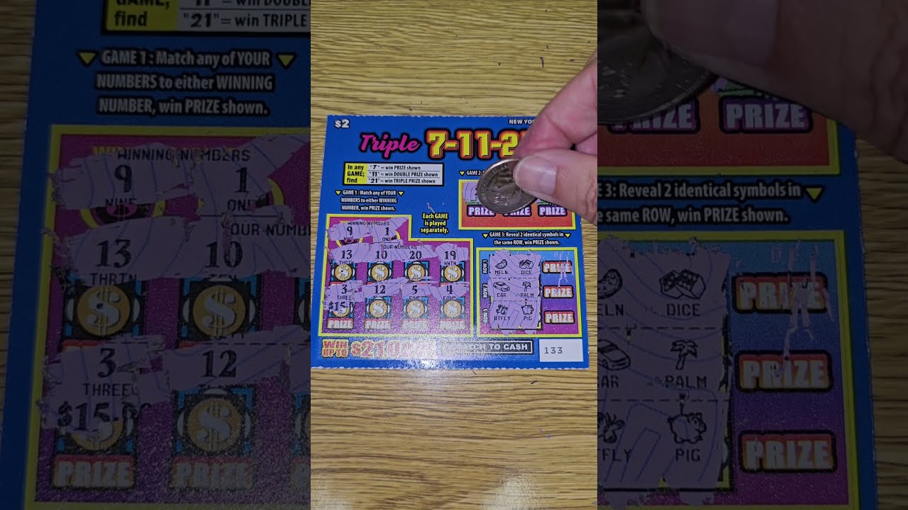 New Ticket WINNER Triple 7 11 21 NYC NY Lottery Scratch Off Tickets