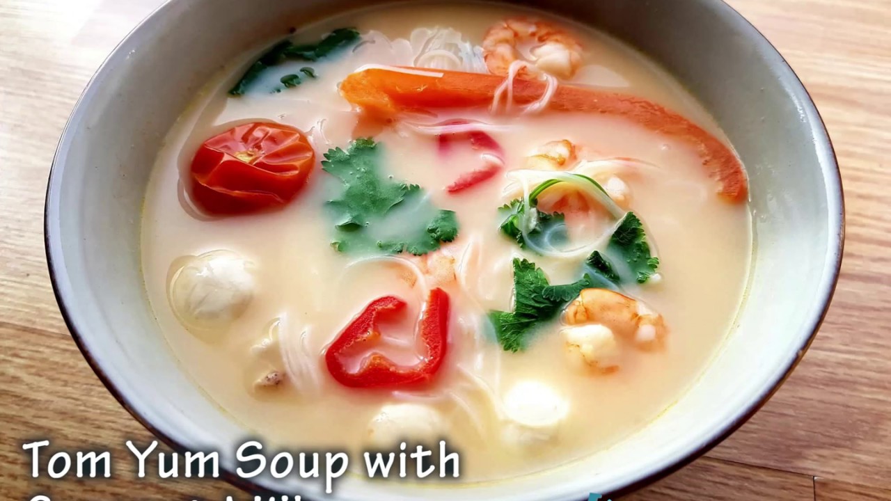 MCFUTUREFITNESS Tom Yum Soup with Coconut Milk Recipe YouTube