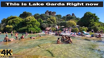 Sirmione, Italy Now 🇮🇹 | 4K Walking Tour of Lake Garda’s Busiest Town