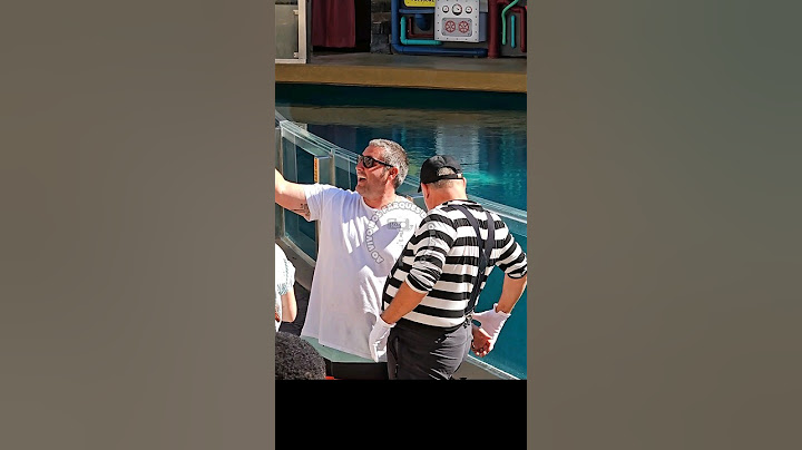 El mimo Tom comprobando dónde toca la mano de este hombre 😂🤣 #tomthemime #seaworldmime