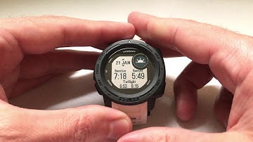 Garmin Instinct - View Sunrise / Sunset Data (for different location)