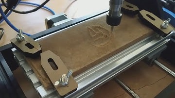 Creating Avengers LOGO on the wood using CNC Engraving Machine