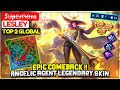 EPIC COMEBACK !! Angelic Agent Legendary Skin [ Top 2 Global Lesley ] Su̶pe̶rn̶o̶va࿐ Mobile Legends
