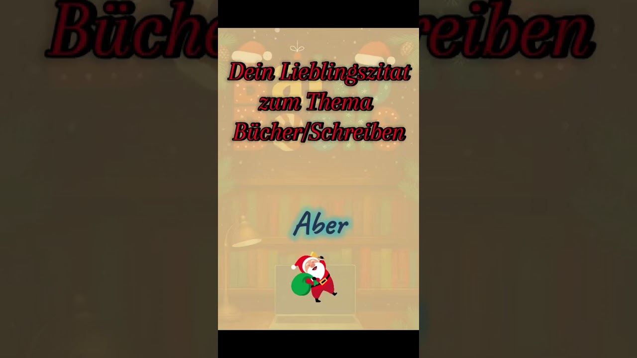 Dezember f&uuml;r Autoren Challenge. 31 Tage und 31 Fragen: Tag  24 #autorenleben #schreiben #boktok
