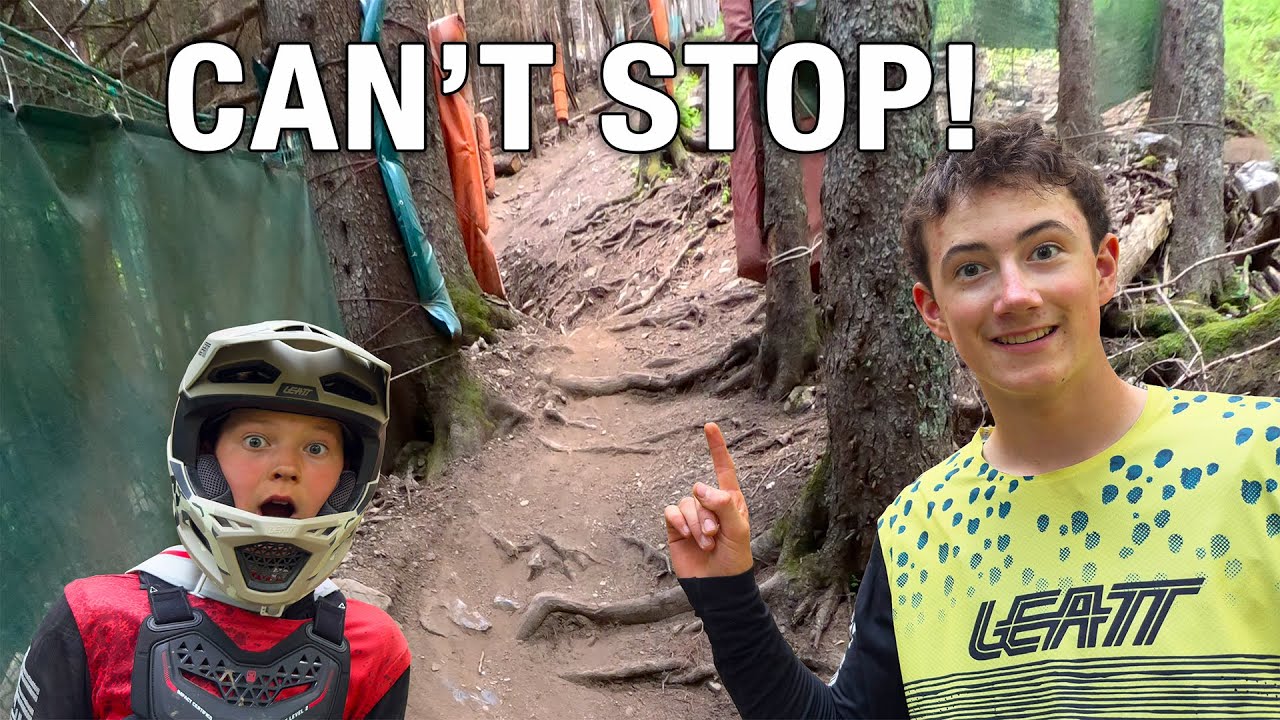 Дети против самой крутой трассы для даунхилла в мире!