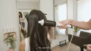 How to create a bouncy + voluminous hairstyle with the Infrared Bounce Brush
