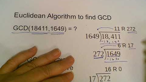 Unit 3 GCD - Euclidean Algorithm Method