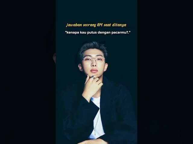 Jawaban Pria ber IQ tinggi memang beda #rm #rmbts #bts #namjoon #namjoon class=