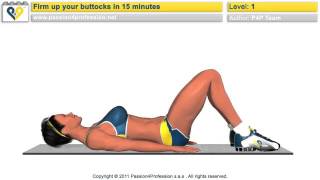 Firm up  toning buttocks workout   Level 1   No Music