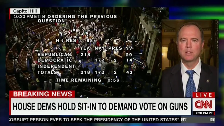 Rep. Schiff Demands Vote After Sit In on Gun Violence Bills on CNN