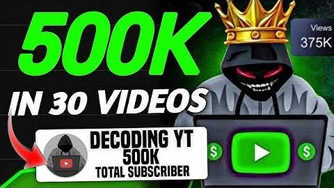 How @decodingyt @TubeSenseiofficial @StepGrow Cracked Algorithm