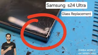 samsung s24 ultra display glass replacement. samsung s24 ultra ka glass kese change kare