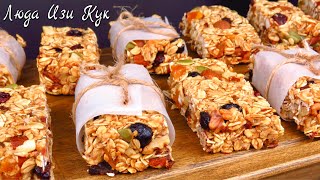 Granola Bars Recipe [sub] #LudaEasyCook #PositiveCuisine  #GranolaBars  #EnergyBars