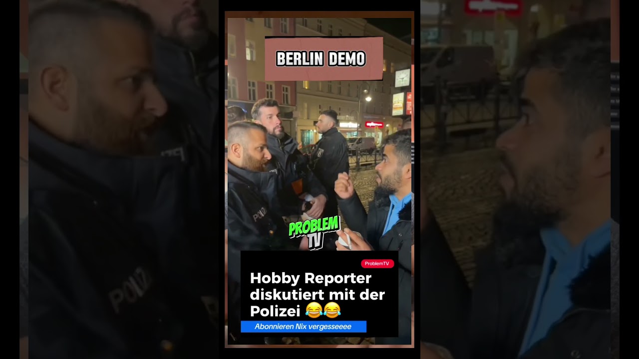 Demonstrant gibt sich als Presse vs Polizei 