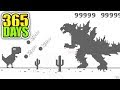 NEW Playing Chrome Dinosaur game FOR 1 YEAR (World Record)