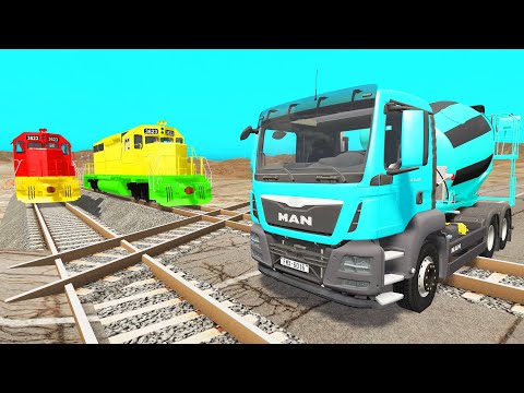 TRANSPORTING PIXAR CARS & FRUITS WITH COLORED & JOHN DEERE vs CLAAS vs TRACTORS 