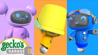 Rainbow Mechanicals Hide and Seek | Gecko's Magical World | Animal & Vehicle Cartoons for Kids