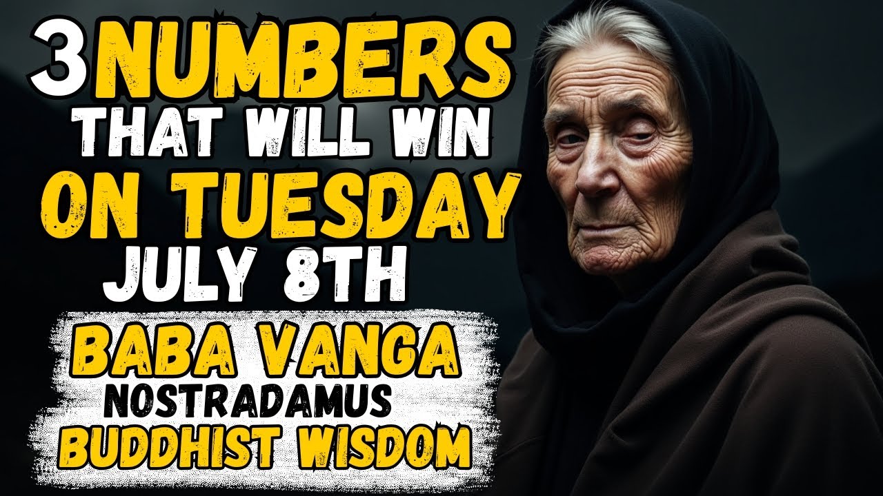 July 8th 2025 jackpot alert 3 mystical numbers from baba vanga