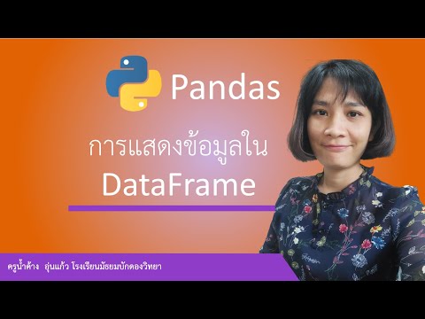 การแสดงผลข้อมูลใน DataFrame