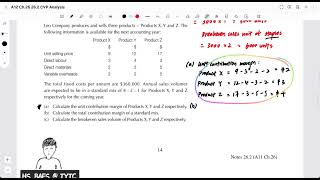 A12C26 CVP Analysis (Part 6)