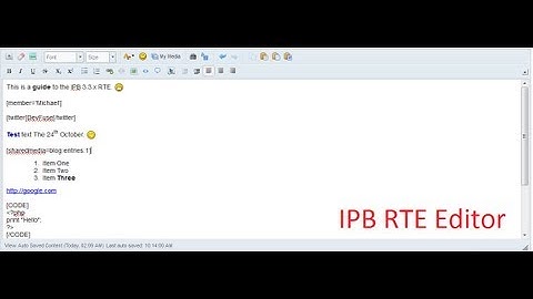 IP.Board (IPB) RTE Guide