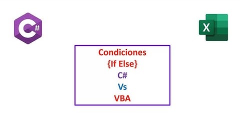 Condiciones IF CSharp VBA