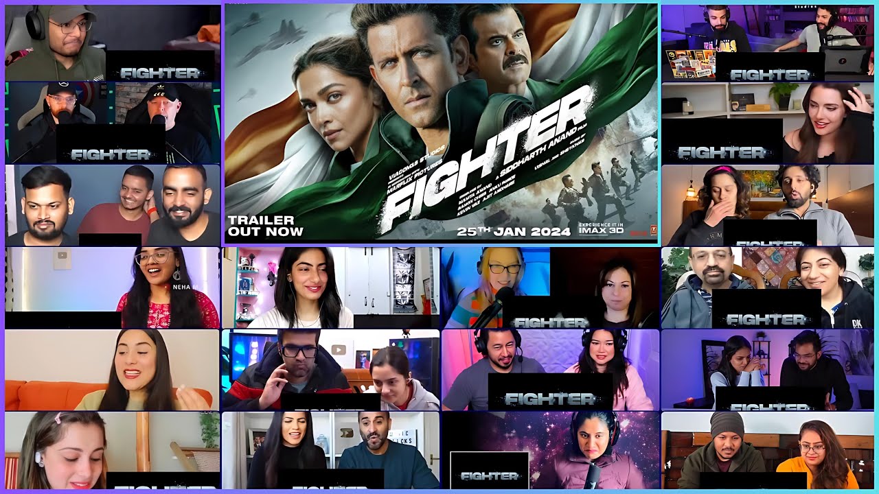 Fighter Trailer  Mashup Reaction | ft. Hrithik Roshan | Deepika Padukone|