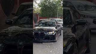 BMW M4 CS 😍🫠 Only 1 in Delhi in Black Sapphire shade 🔥 #supercars #bmw #bmwm4 #short