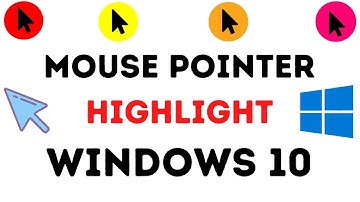How to Highlight Mouse Pointer in Windows 10 | Highlight Mouse Cursor in Windows