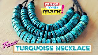 Faux Turquoise Necklace DIY