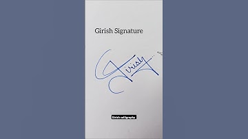 Girish signature 💖🥰. #shorts #signature #signos