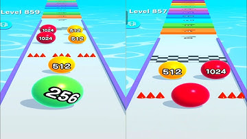 Very Satisfying Mobile Game Ballrun 2048 ! Max Level 854 to 863 #ballrun2048 #ariyansnax