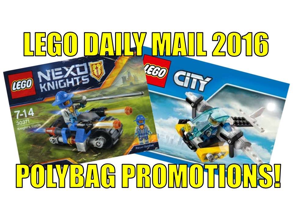 direktør Markér Atlas LEGO 2016 DAILY MAIL NEWSPAPER LEGO POLYBAG PROMOTION NEWS UPDATE - YouTube