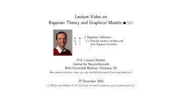 Bayesian Theory and Graphical Models - Sec. 1.1 (27 min)