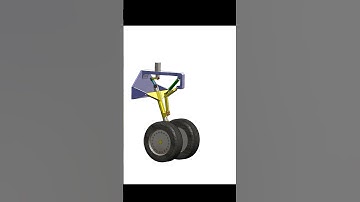 Aeroplane front tire 🛞 assembly #shorts #short #viralvideo #solidworks #mechanicaldesign