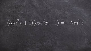Verifying trigonometric identities by multiplying two binomials