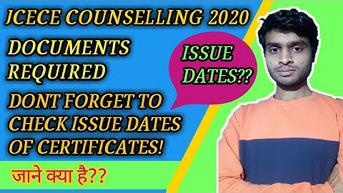 Jceceb counselling 2020/Important Documents/Documents Required at the time of Admission