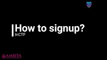 How to signup? | InCTF | Registration started.