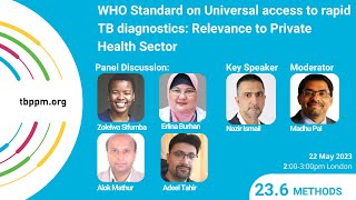 TBPPM Webinar 23-6 | WHO Standard on Rapid Diagnostics and Relevance to Private Health Sector screenshot 2