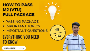 How to pass M2 Engineering Mathematics 22scheme || BMATS201 || Passing Package|| Important Questions