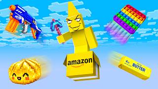 Minecraft But It's One Amazon Block