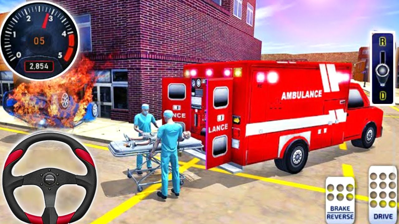 Rescue Emergency Van Stunts Driving - City Ambulance Rescue Driver - Android GamePlay #1