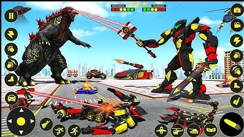 Indian Robot Car Dinosaur Robot Simulator Game - Android Gameplay