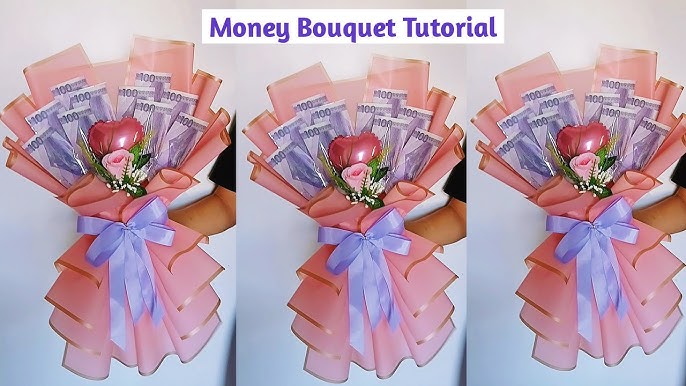 Easy to make Money Bouquet 💐 #flowerarrangement #giftidea #diy #cash , How To Wrap A Flower Bouquet