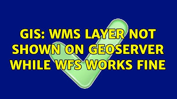 GIS: wms layer not shown on geoserver while wfs works fine