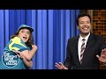 Rachel Dratch Interrupts Jimmy's Monologue as Australian Olympic Breakdancer Raygun | Tonight Show